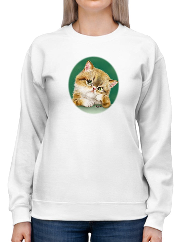 A Curious Cat Sweatshirt -Kayomi Harai Designs