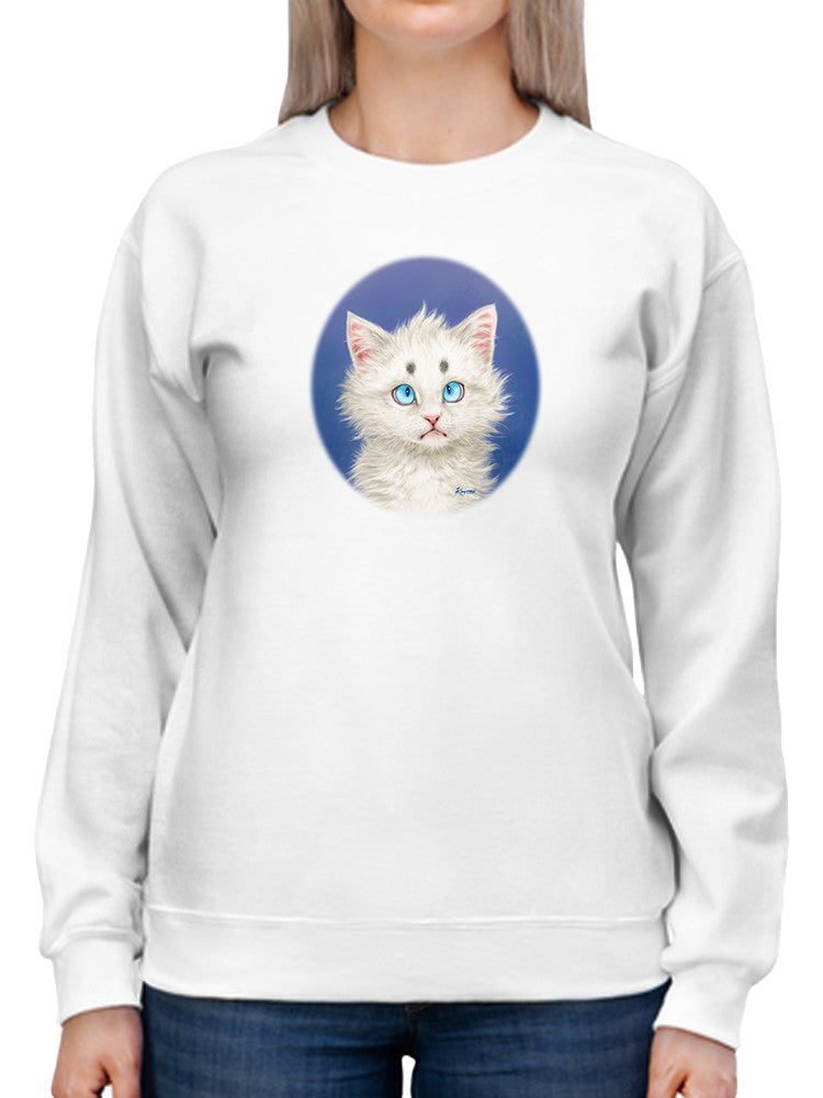 Funny Cat. Sweatshirt -Kayomi Harai Designs