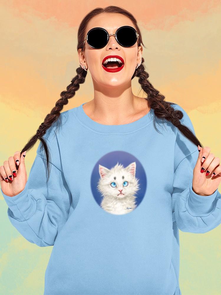 Funny Cat. Sweatshirt -Kayomi Harai Designs
