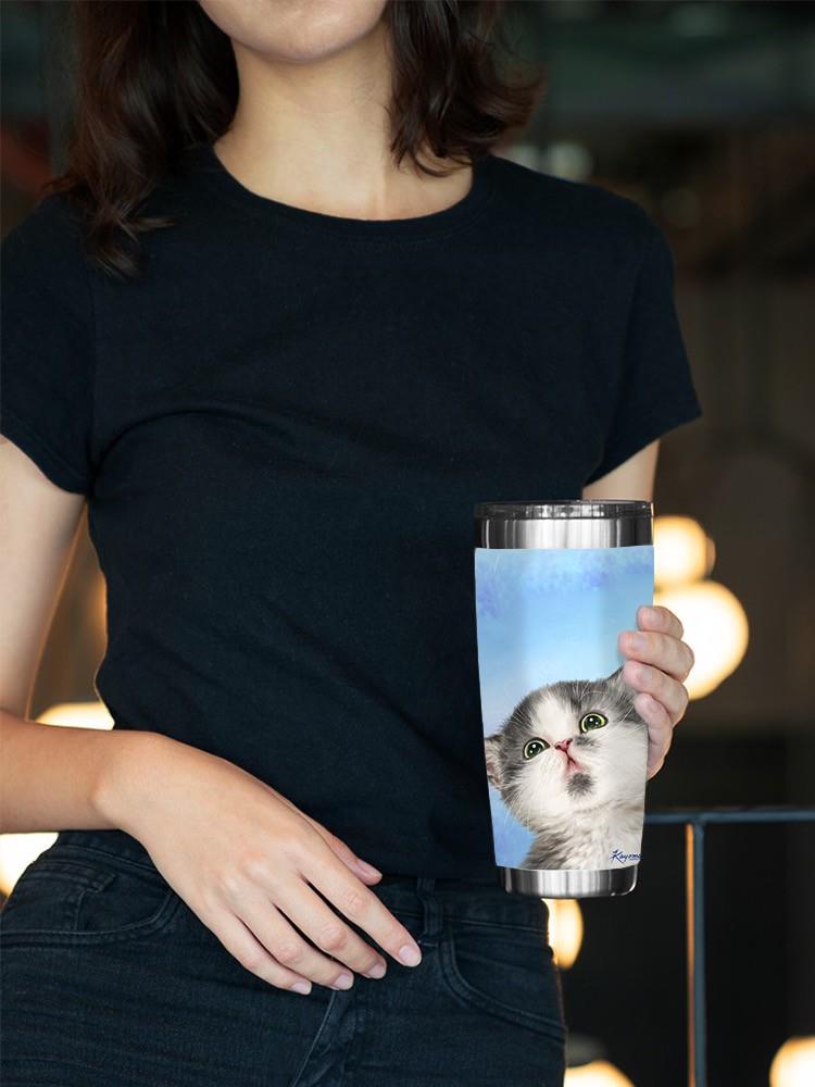 Focused Cat Tumbler -Kayomi Harai Designs