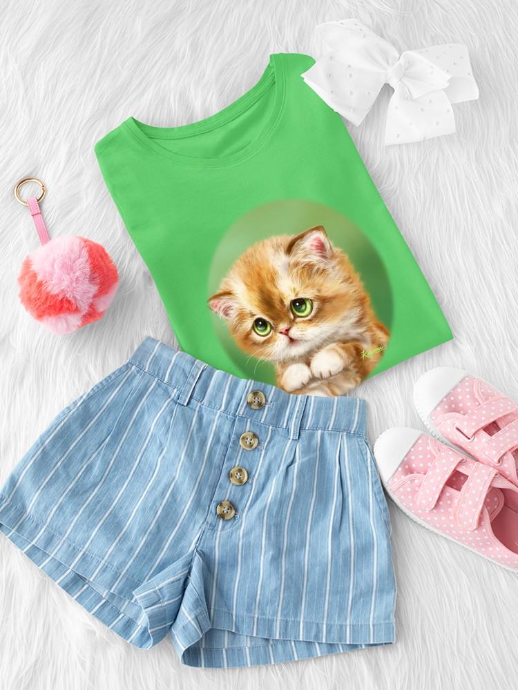 Ashamed Cat T-shirt -Kayomi Harai Designs