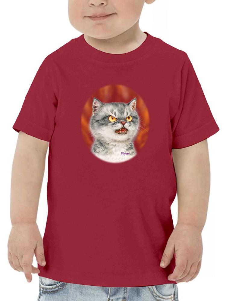 Angry Cat T-shirt -Kayomi Harai Designs