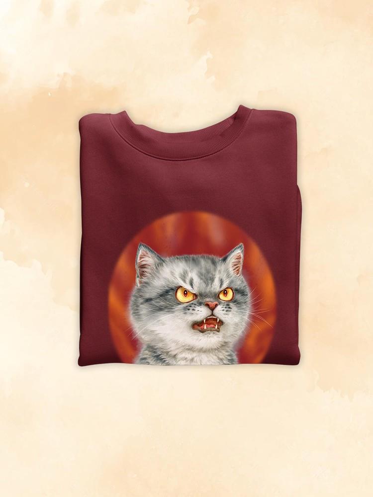 Angry Cat Sweatshirt -Kayomi Harai Designs