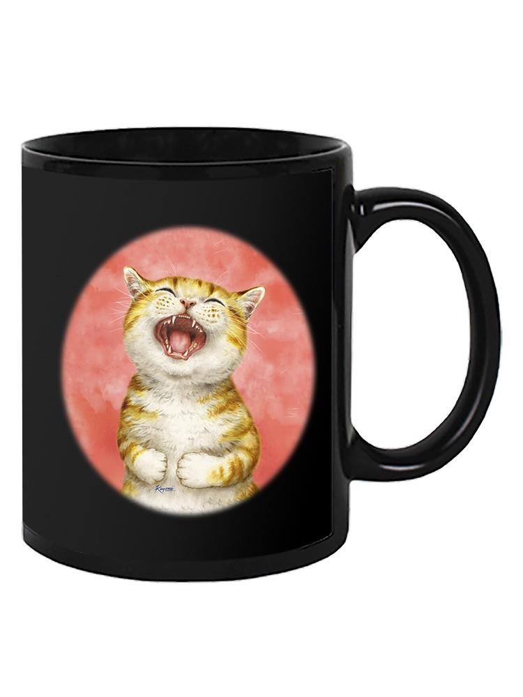 Laughing Cat Mug -Kayomi Harai Designs