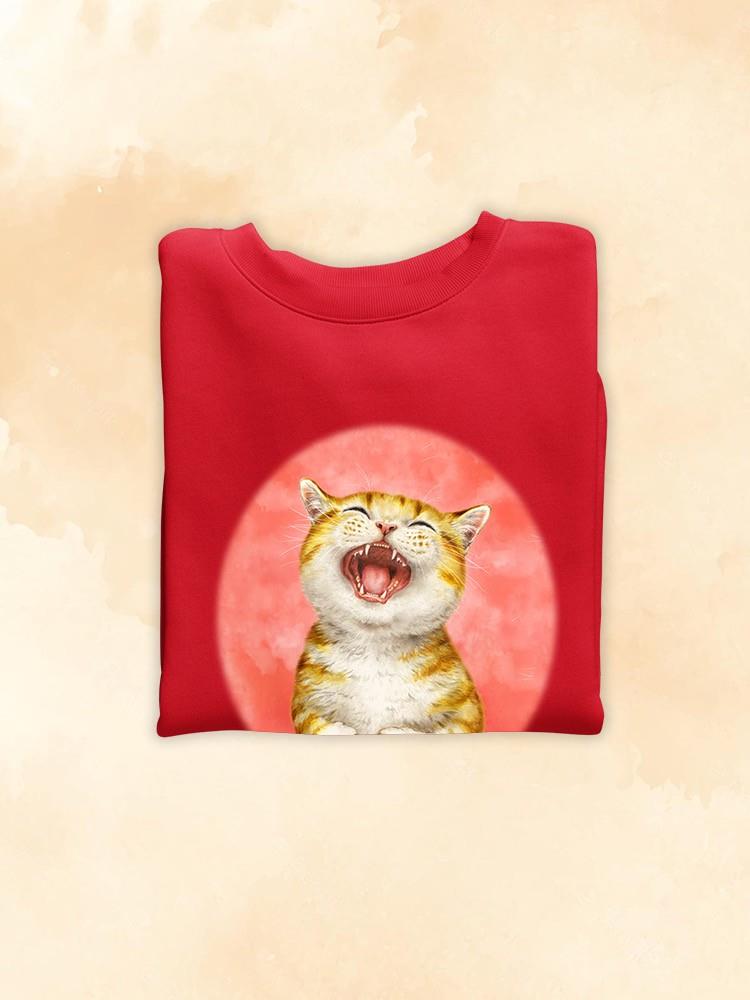 Laughing Cat Sweatshirt -Kayomi Harai Designs