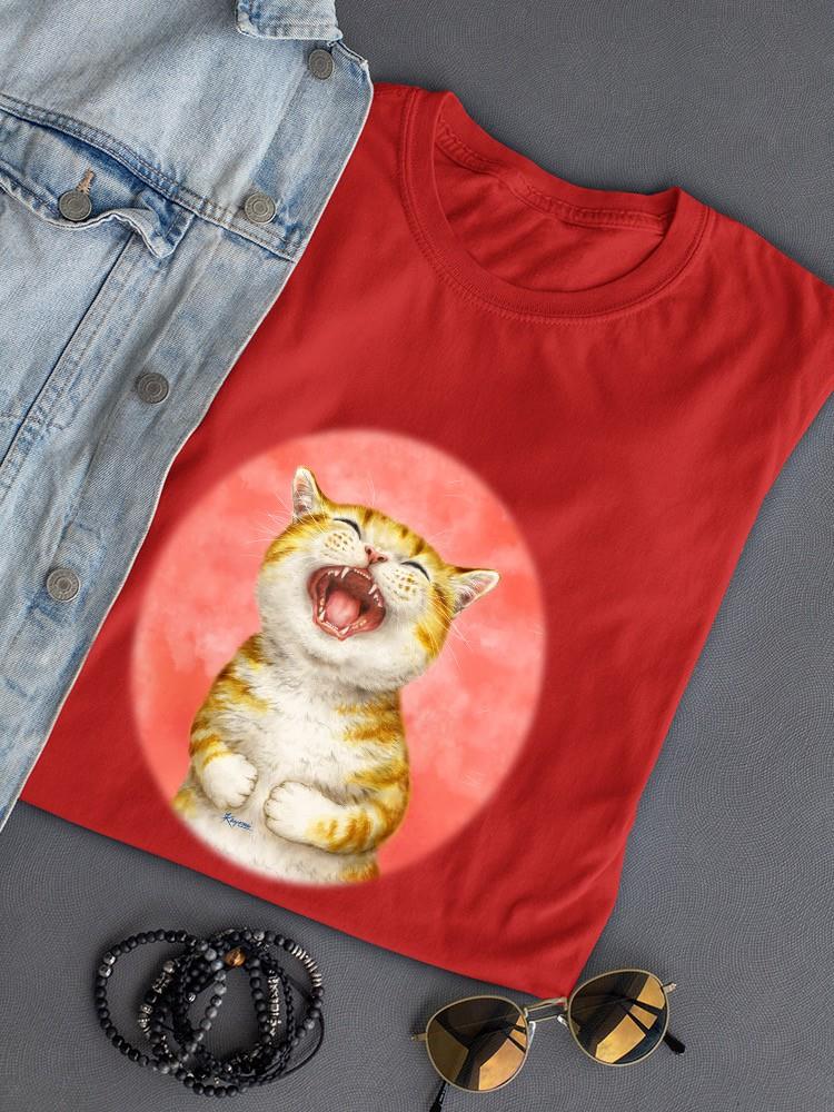 Laughing Cat T-shirt -Kayomi Harai Designs