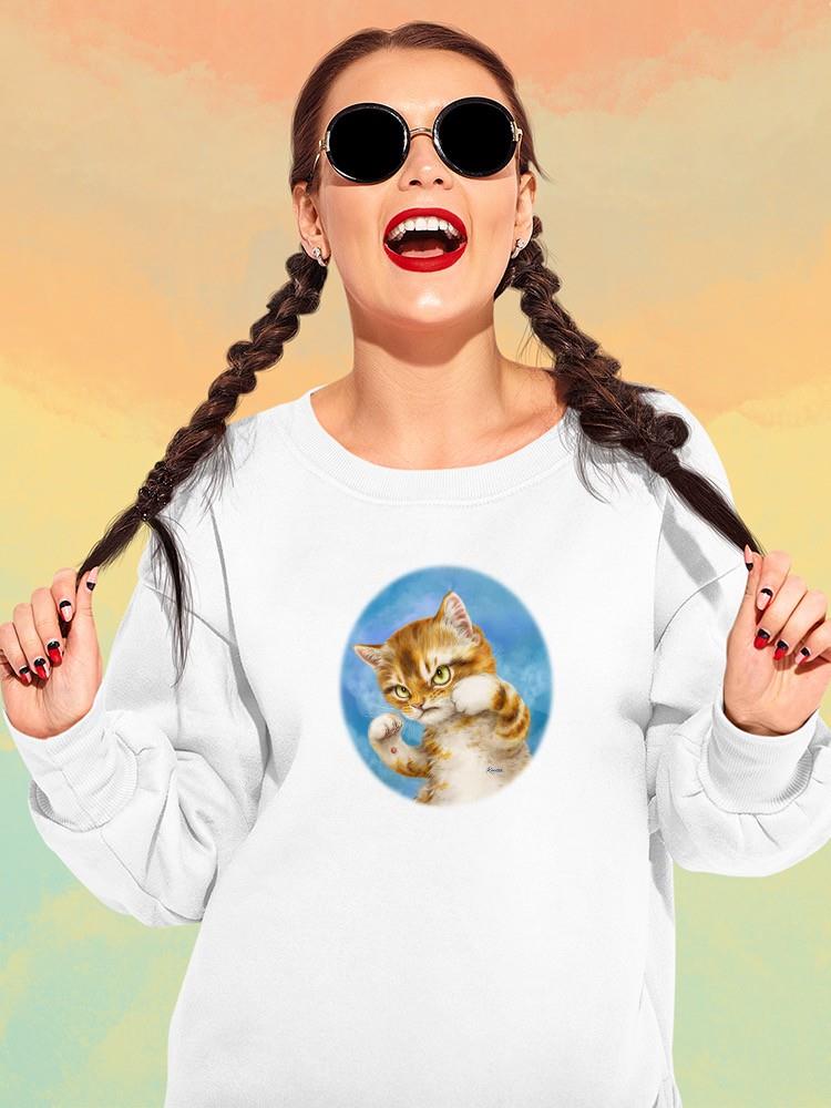 Fighting Cat Sweatshirt -Kayomi Harai Designs