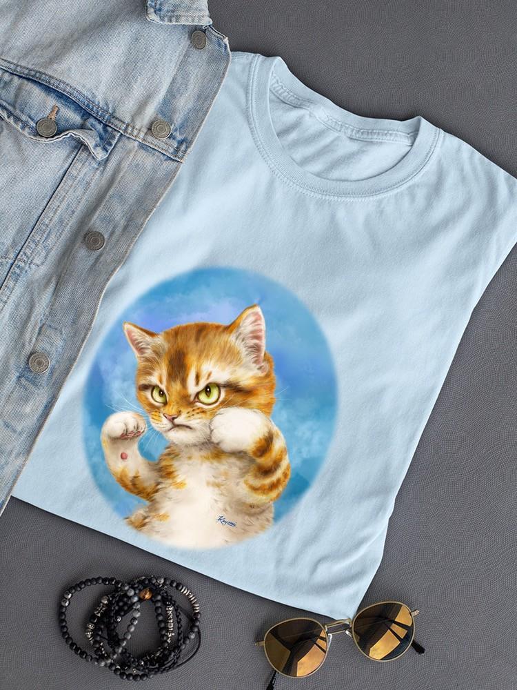 Fighting Cat T-shirt -Kayomi Harai Designs