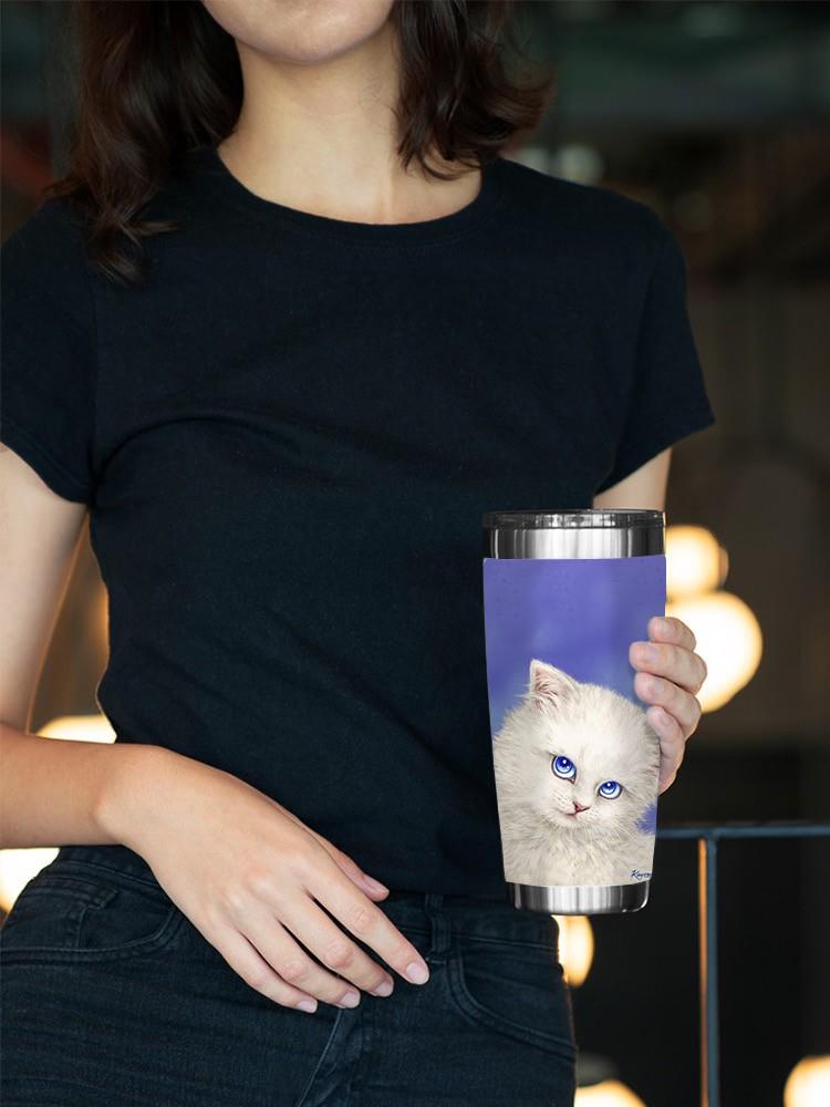 Cat Staring Tumbler -Kayomi Harai Designs