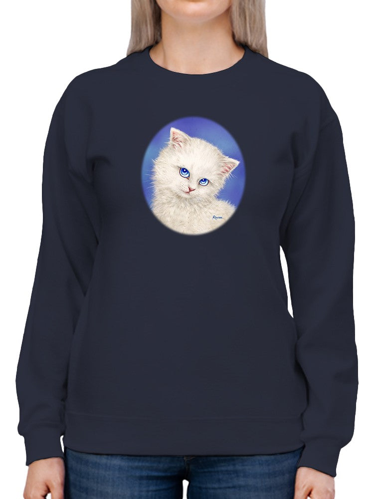 Cat Staring Sweatshirt -Kayomi Harai Designs
