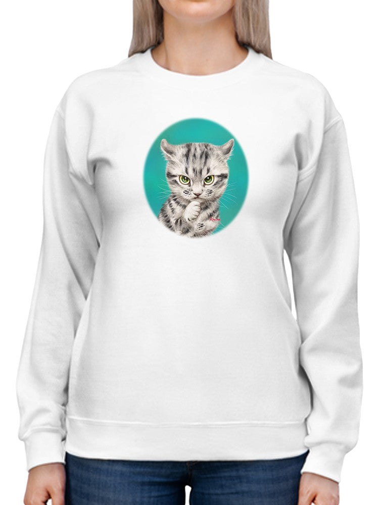 Plotting Cat Sweatshirt -Kayomi Harai Designs