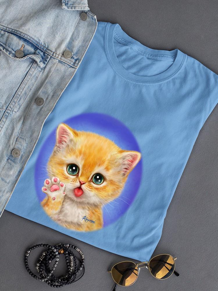 Greeting Cat. T-shirt -Kayomi Harai Designs