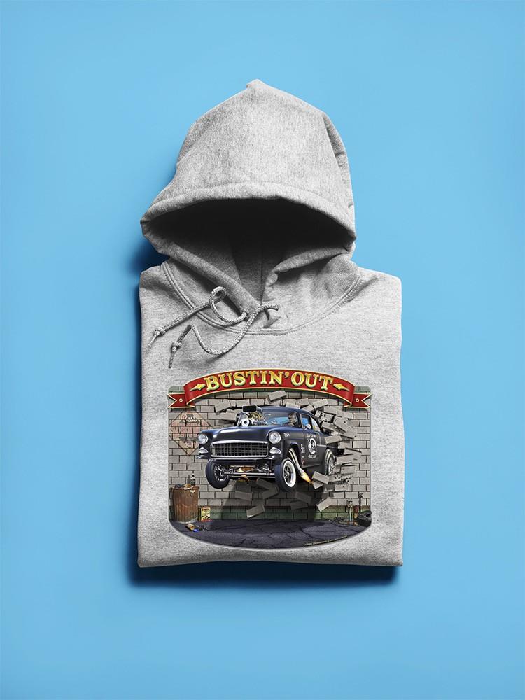 Car Bustin' Out Hoodie or Sweatshirt -Larry Grossman Designs