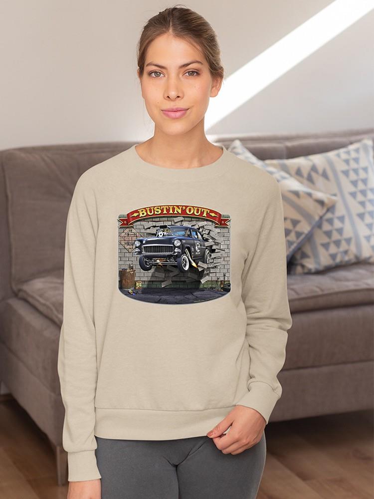 Car Bustin' Out Hoodie or Sweatshirt -Larry Grossman Designs