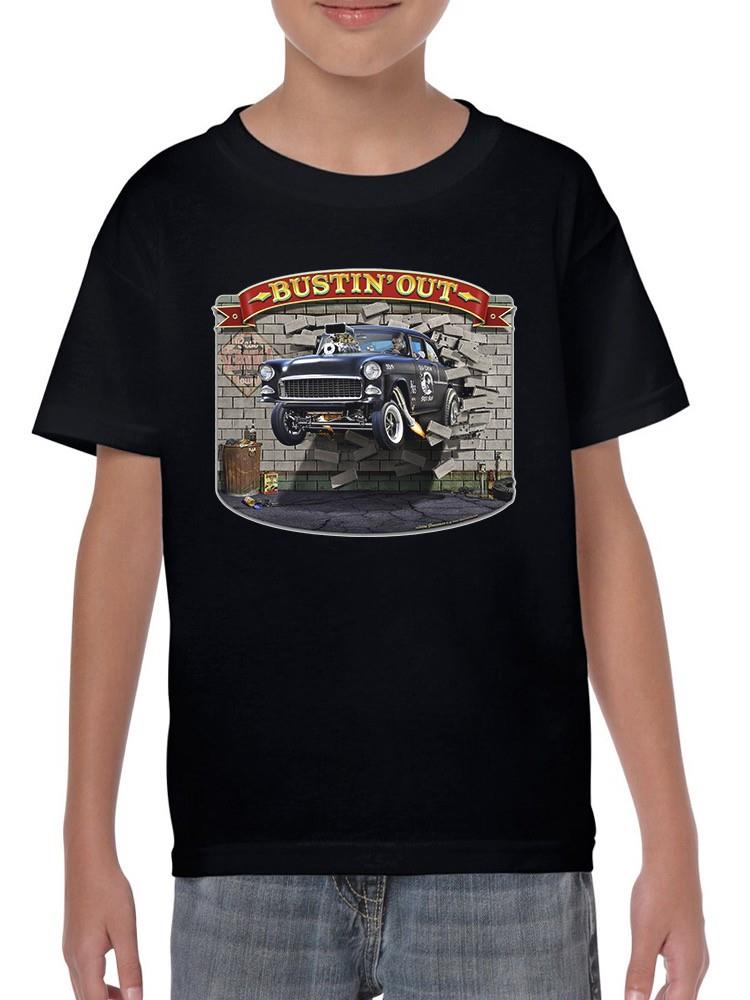 Car Bustin' Out T-shirt -Larry Grossman Designs