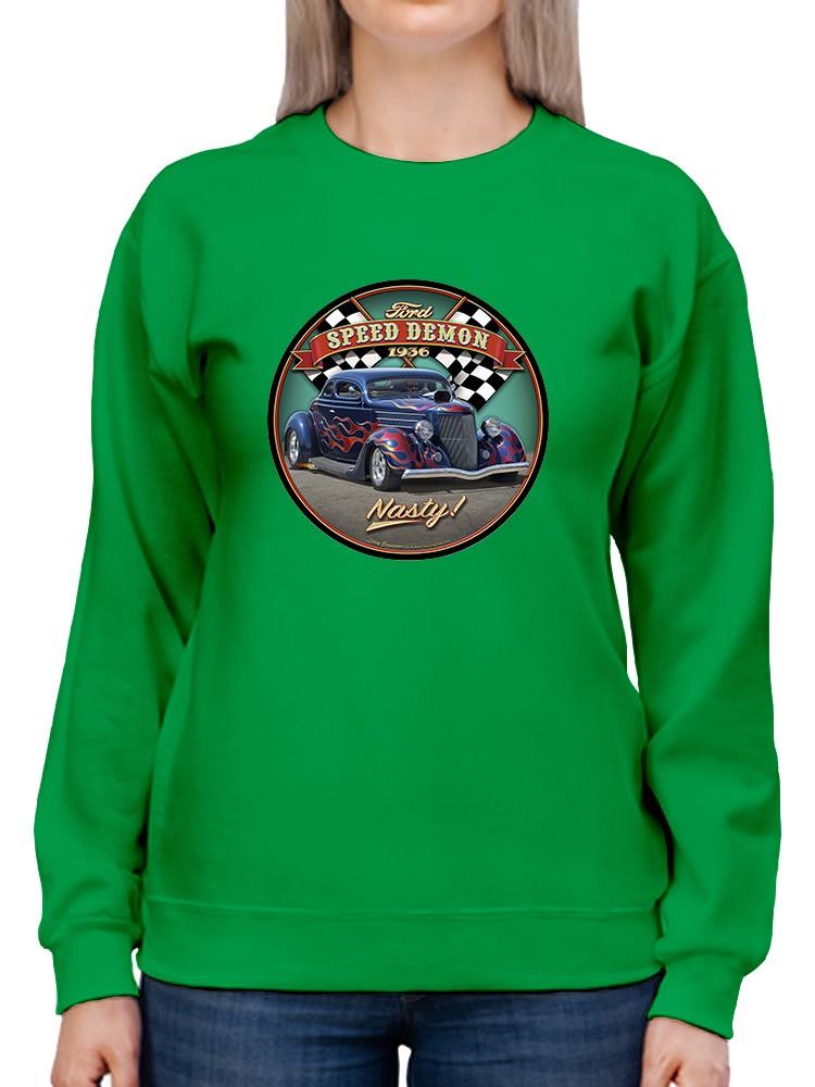 Speed Demon Car Hoodie or Sweatshirt -Larry Grossman Designs