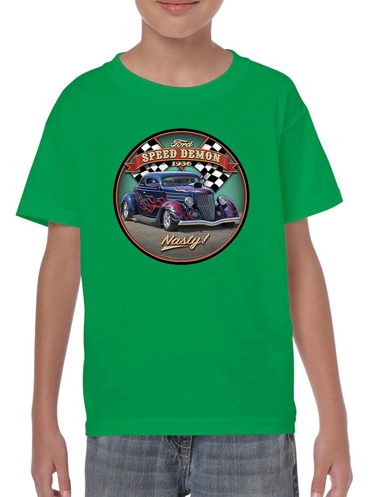 Speed Demon Car T-shirt -Larry Grossman Designs