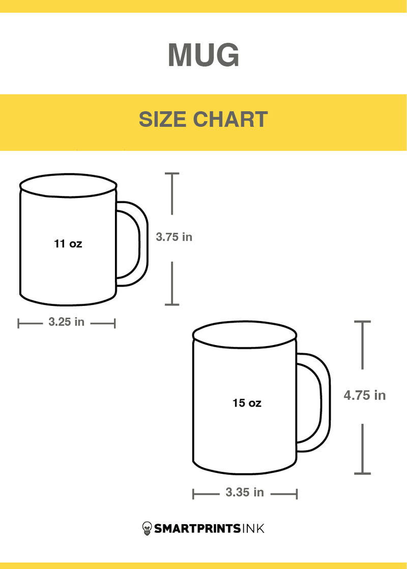 Inhale Caffeine Quote Mug -SmartPrintsInk Designs