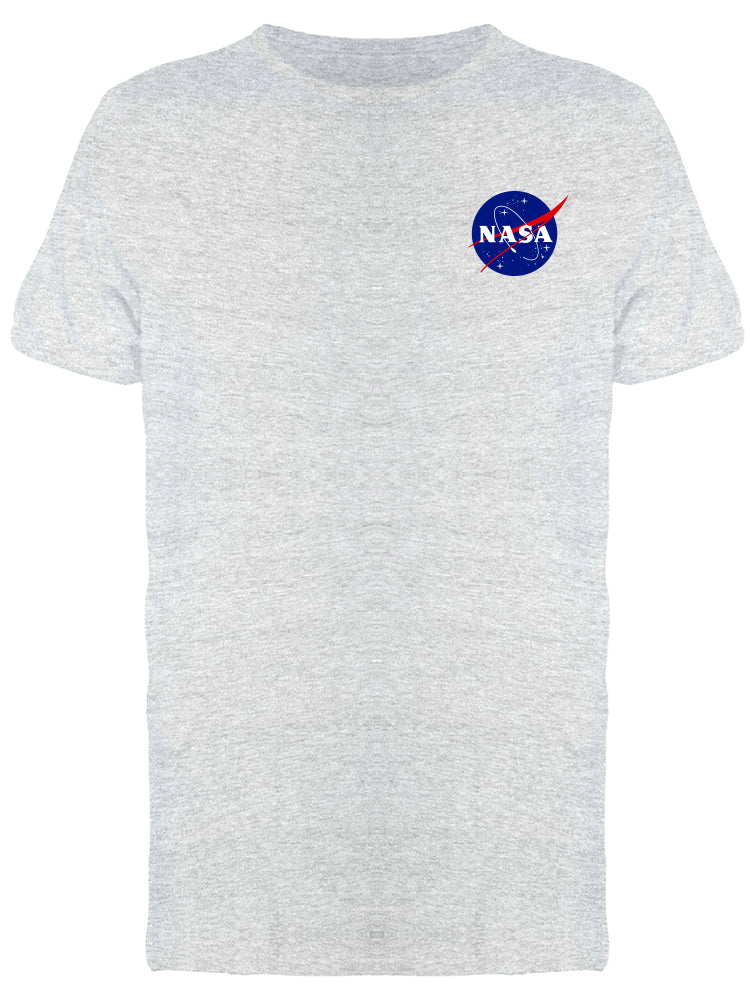 NASA Meatball Logo Space Stars Grunge Style Faux Pocket Men's T-shirt