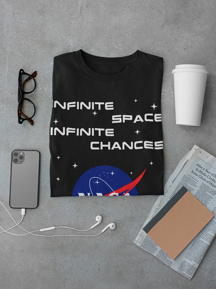 NASA Infinite Space Infinite Chances Men's T-shirt