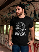 NASA Let's Find Adventure Spacecraft Grunge White Retro Graphic Men's T-shirt