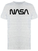 Nasa Black Worm Logo Grunge Stars Graphic Men's T-shirt