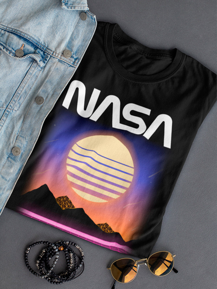 Nasa Geometric Sunset Women's T-shirt