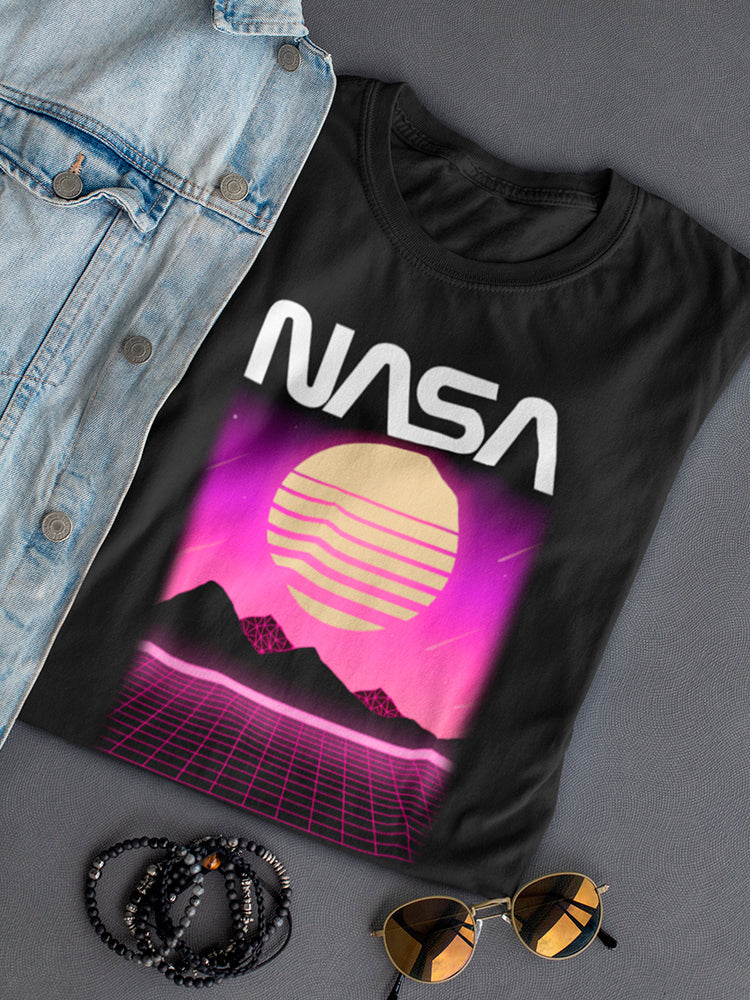 Nasa Geometric Sunset Women's T-shirt