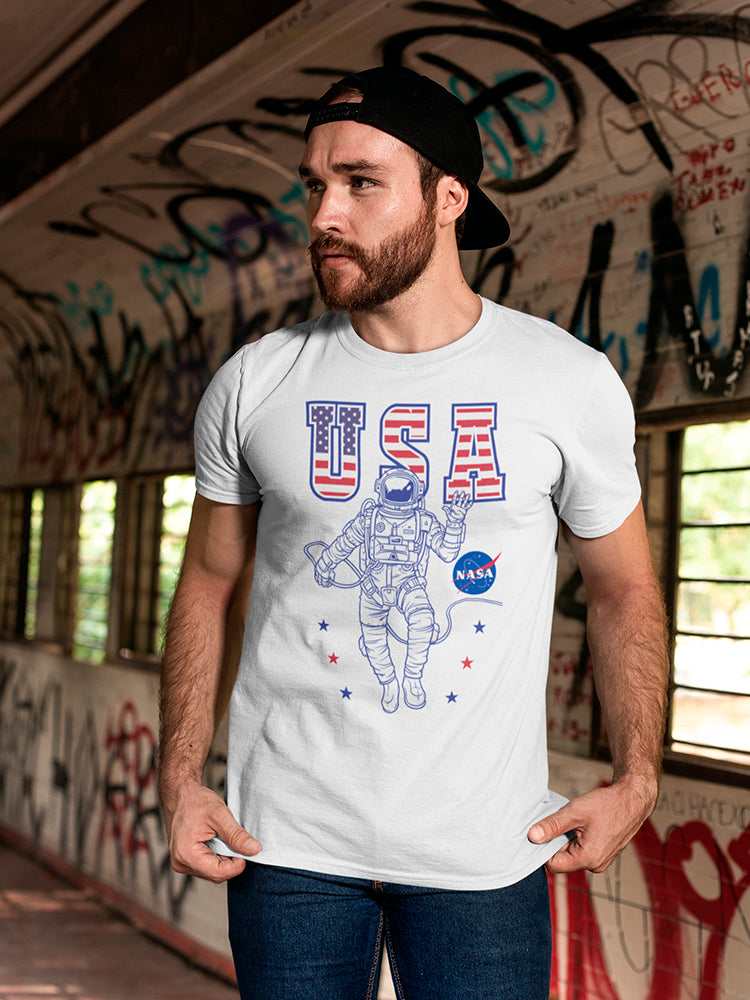 Nasa Astronaut Usa Men's T-shirt