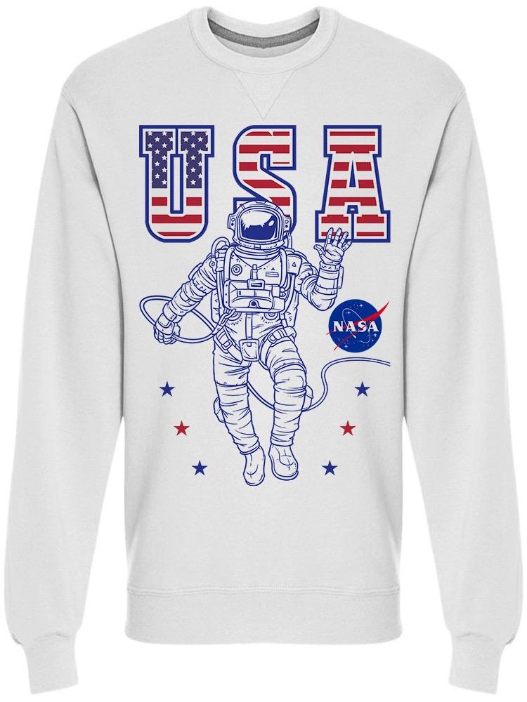 Nasa Astronaut Usa Men's Sweatshirt