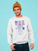 Nasa Astronaut Usa Men's Sweatshirt