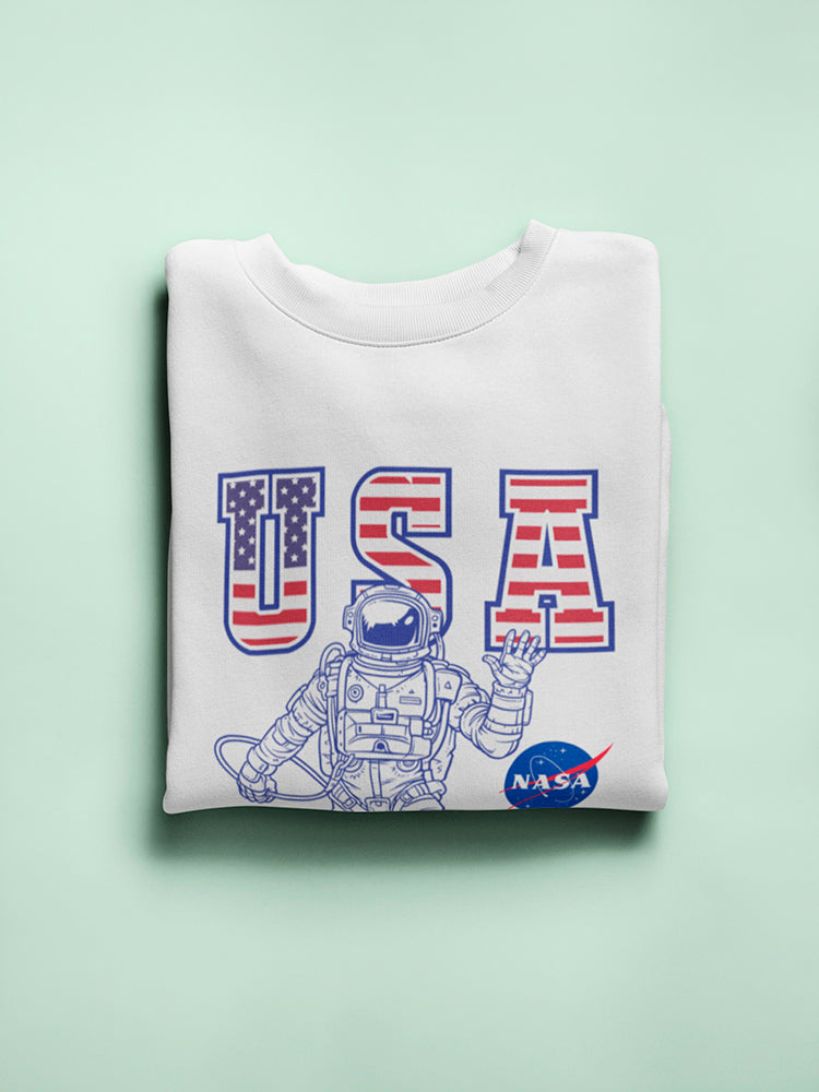 Nasa Astronaut Usa Men's Sweatshirt