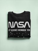 Let Science Wonder You Nasa Logo Sweatshirt Men's -NASA Designs