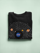 Nasa Solar System Design Sweatshirt Men's -NASA Designs