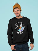 Nasa Spaceship And Satellite Sweatshirt Men's -NASA Designs