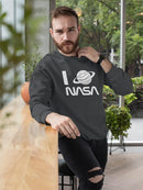 I Love Nasa Design Sweatshirt Men's -NASA Designs