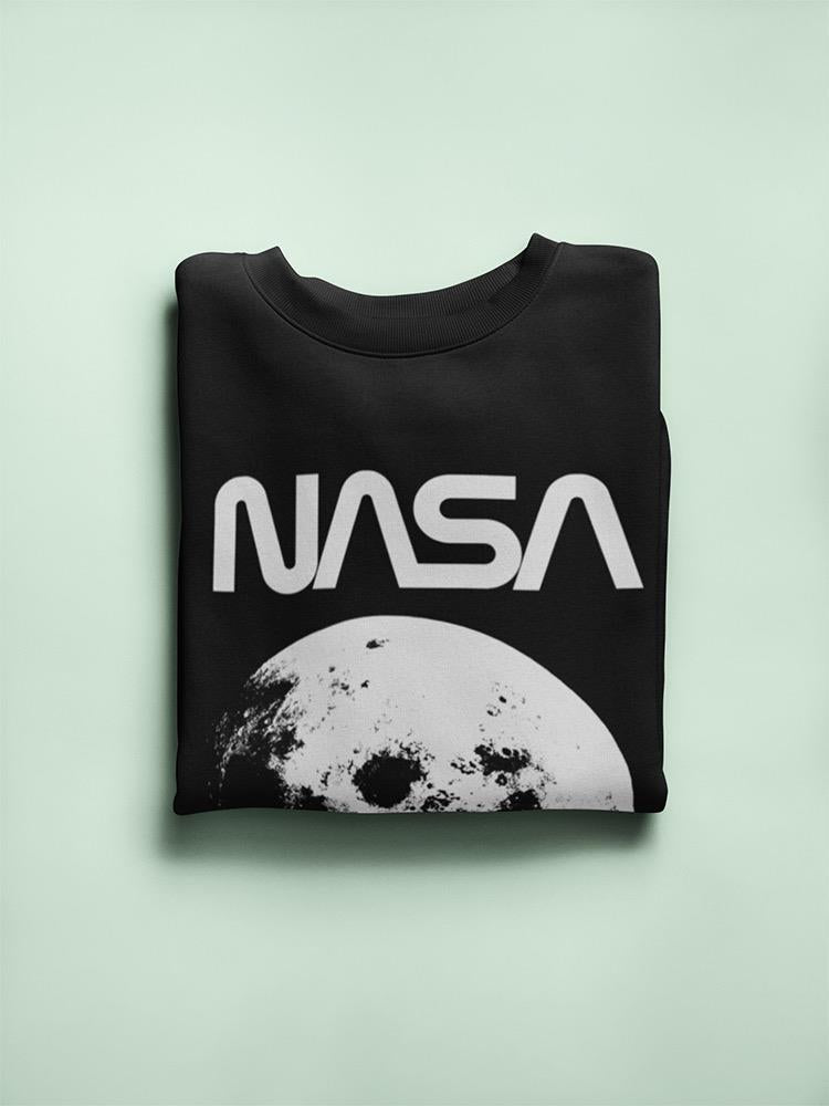 Nasa Big Moon Sweatshirt Men's -NASA Designs