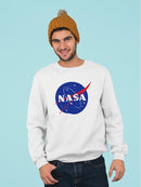 Nasa Space Logo Graphic Sweatshirt Men's -NASA Designs