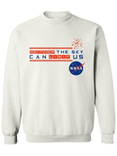 The Sky Can't Limit Us Sweatshirt Men's -NASA Designs