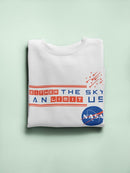 The Sky Can't Limit Us Sweatshirt Men's -NASA Designs
