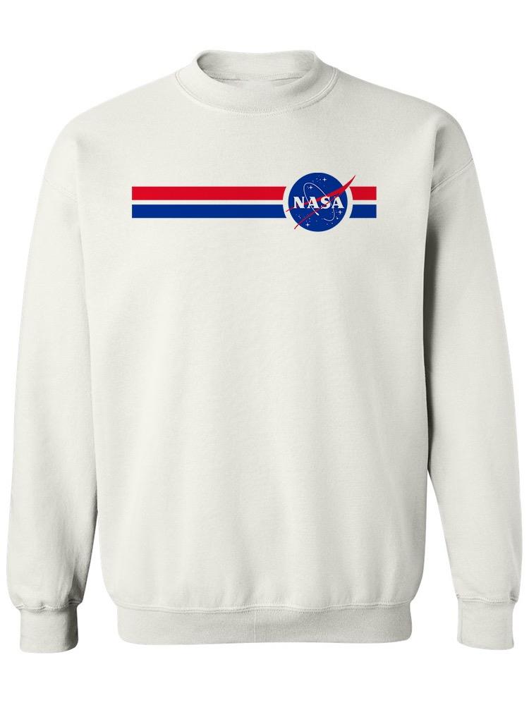 Nasa Red Blue Logo  Sweatshirt Men's -NASA Designs