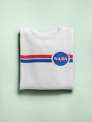 Nasa Red Blue Logo  Sweatshirt Men's -NASA Designs