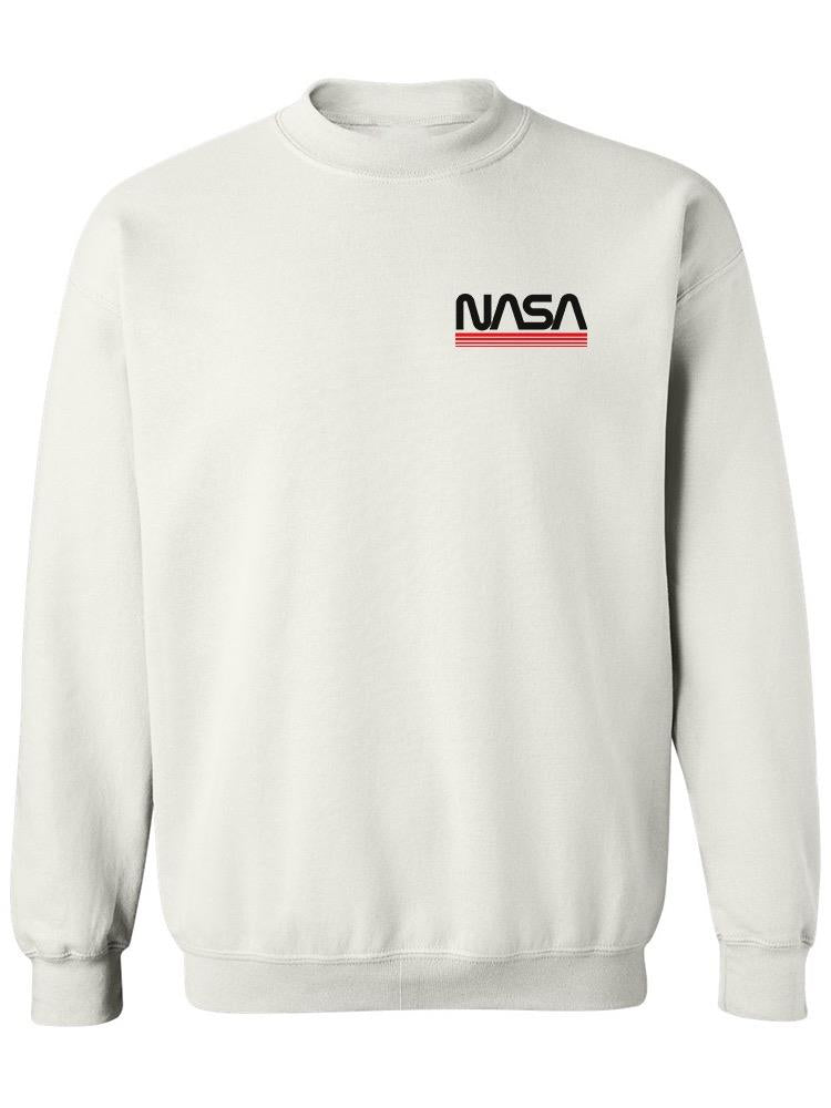 Nasa Modern Small Logo Sweatshirt Men's -NASA Designs