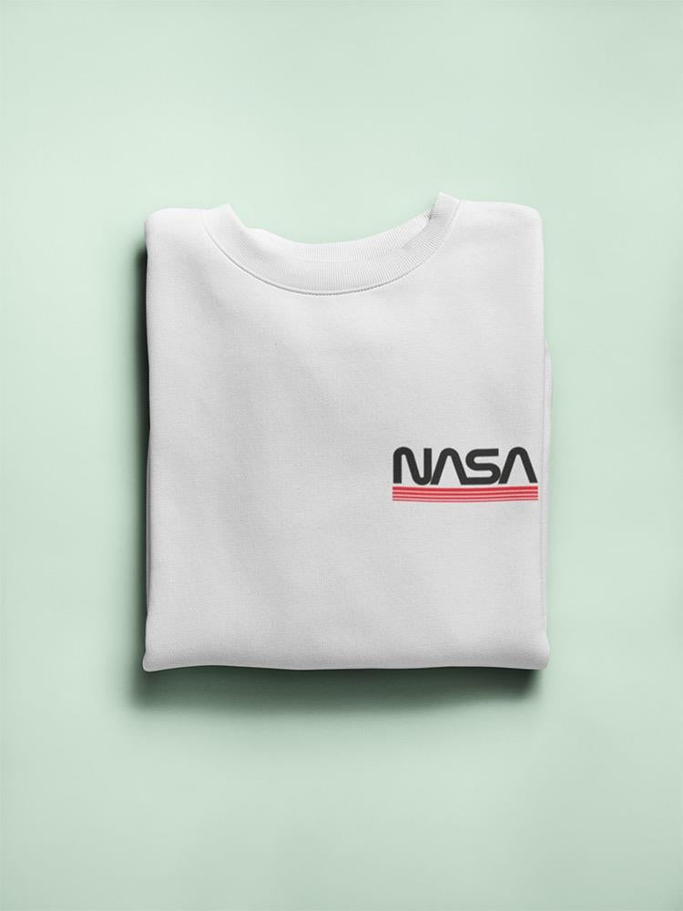 Nasa Modern Small Logo Sweatshirt Men's -NASA Designs