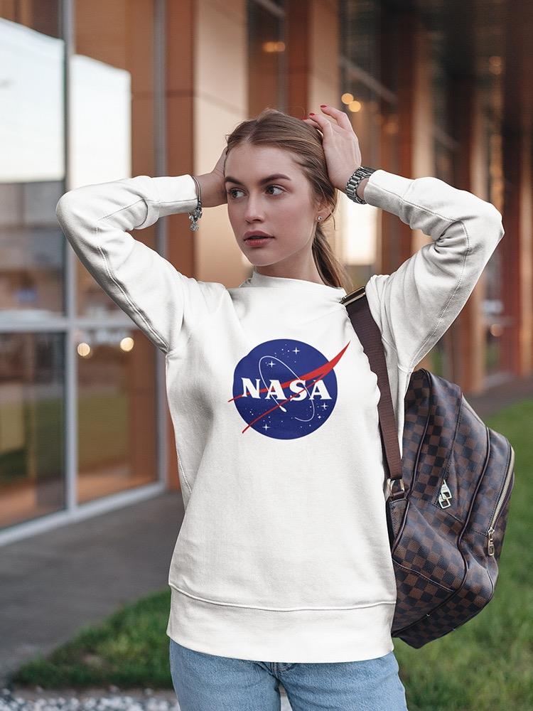 Nasa Classic Logo Design Sweatshirt Women's -NASA Designs