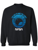 Nasa Blue Logo And Quote Sweatshirt Women's -NASA Designs