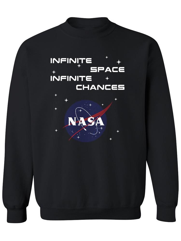 Infinite Space Quote Sweatshirt Women's -NASA Designs