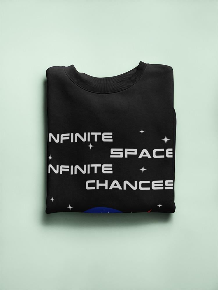 Infinite Space Quote Sweatshirt Women's -NASA Designs