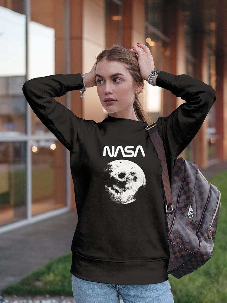 Nasa Moon Design Sweatshirt Women's -NASA Designs