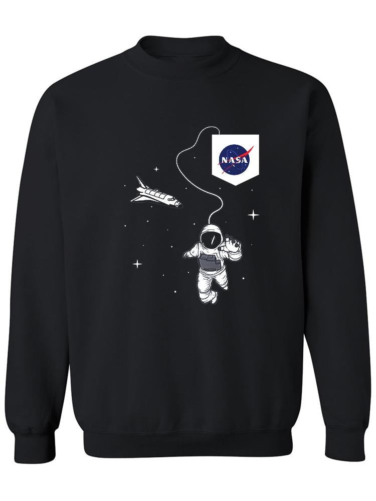 Astronaut And Spacecraft Sweatshirt Women's -NASA Designs